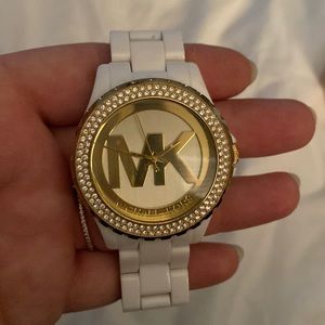 Michael Kors White Acrylic Watch